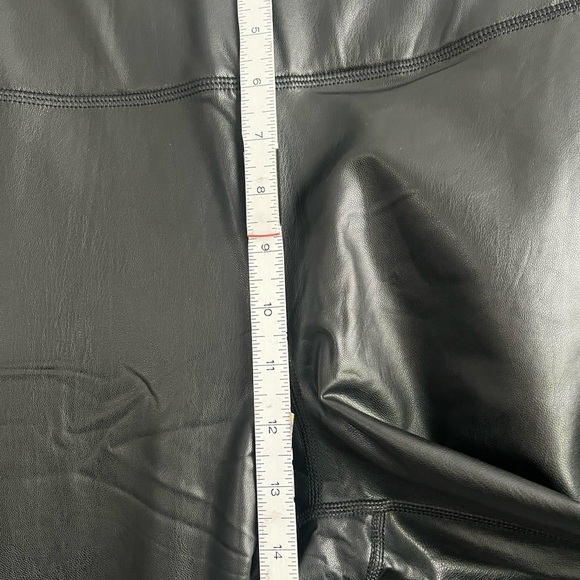 NWT Shiny black REFLEX 90 degree Black High-Waisted faux leather Leggings - Picture 7 of 8